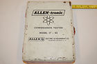 17-02 Allen-tronic Vintage Compression Tester Remote Start Model In Metal Box
