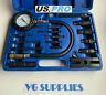 5387 Us Pro Tools Diesel Engine Cylinder Pressure Compression Tester Set