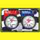 61-6001 Quickcar Dual Gauge Panel Oil Pressure And Water Temp With Warning Light 61-6001 Quickcar Dual Gauge Panel Oil Pressure And Water Temp With Warning Light