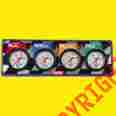 61-6021 Quickcar 4 Gauge Panel Oil Pressure Temp Water Fuel Warning Light 61-6021 Quickcar 4 Gauge Panel Oil Pressure Temp Water Fuel Warning Light