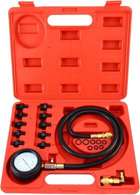 Kc-0230 8milelake 0-140psi Engine Oil Pressure Diagnostic Tester Gauge Tool For Cars Atvs Trucks