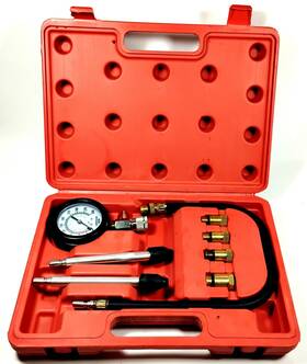 X0015gmlhr 8milelake 8pcs Petrol Cylinder Compression Tester Engine Kit Gauge Tool Automotive