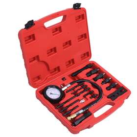 Spzl000017 Adorish 16pcs Diesel Engine Compression Gauge Tester Cylinder Pressure Test Tool Kit