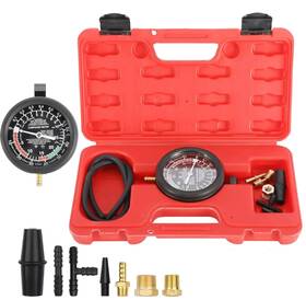 Te1004 Afk Automotive Carburetor Carb Valve Fuel Pump Pressure And Vacuum Tester Gauge Set Test Tool Kit