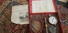 At-67-b Snap On Tool Vintage Oil Pressure Tester Gauge Set Great
