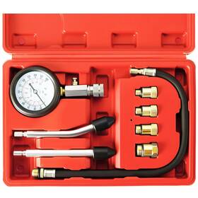 0092 Atpeam Petrol Engine Compression Tester 8pcs Cylinder Pressure Gauge Kit For