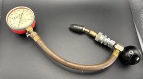 Act-2 Auto-test Vintage Chicago Compress-aid Gauge For Act 1 2 2x 3 Usa Steampunk