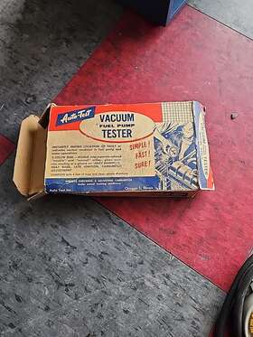Vfp-7 Auto Test Vintage Vacuum And Fuel Pump Pressure Tester Auto-test 1960s