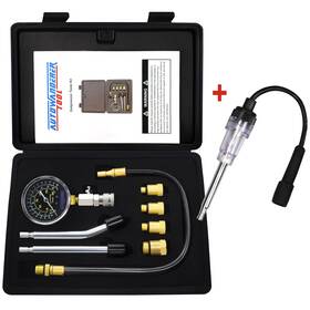 Awt-1084h-2 Autowanderer Tool 9pcs Engine Compression Tester Kit With Spark Plug Universal Automoti
