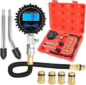 Betooll 695635721446 8pcs Compression Tester Automotive - Digital Gauge 0-300psi