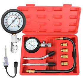 Hw0130-n1 Betooll 9pcs Compression Tester And Spark Plug - 300psi Engine Gauge Tool