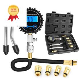 Hw0130n-b Betooll 8pcs Compression Tester Automotive - Digital Gauge Black