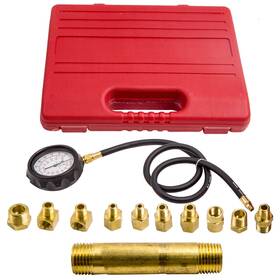 Ci1s8y Bfo Engine Oil Pressure Tester Gauge Diagnostic Auto Trans Fittings Kit 500psi