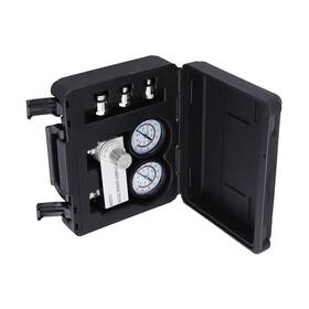 0-700kpi Bfo Mvbl71 Black Cylinder Leakage Tester Kit Dual 2-1/2 Inch Gauges Read 0-100psi