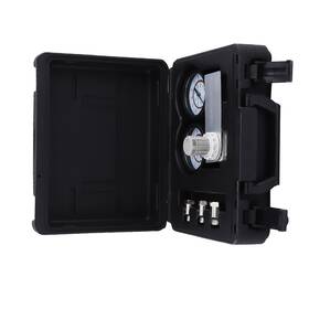 0-700kpi Bfo Qvneh9 Black Cylinder Leakage Tester Kit Dual 2-1/2 Inch Gauges Read 0-100psi