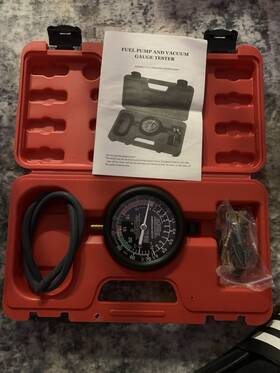 8m0288 Btshub Car Truck Fuel Pump &vacuum Tester Carburetor Valve Pressure Test Gauge Tool Set