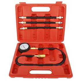 Ye-0023 Btshub Engine Cylinders Diagnostic Tester Compression Gauge Test Tool Set With 4 Hoses