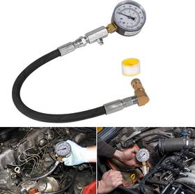 Buqp1331 Bu-auto Tu-15 Diesel Compression Tester Fuel Pressure Test Tool Gauge 0-1000 Psi 2 1/4