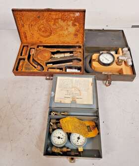 Mil-t-13013b Century Tool 3 Qty. Of Vintage Tester Set Power Steering Cylinder And Combustion Qty