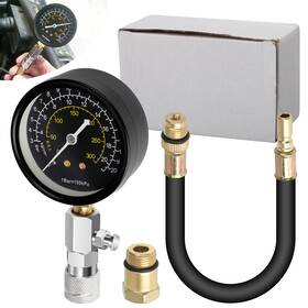 Eeekitonline 600609603079 Triple Calibration Engine Compression Tester Gauge Hose And Adapters Kit 0-300 Psi