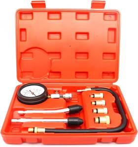 Cp-test-8pc-rd Ferianl 8pc Petrol Engine Cylinder Compression Tester Kit - Automotive Pressure Gauge