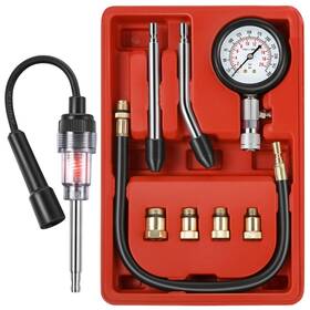 Testers-00fe Fiada 9 Pieces Automotive Compression Tester Kit And Spark Plug Unive