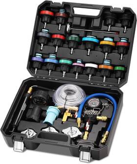 Fu-t001 Four Uncles Radiator Coolant Pressure Tester And Vacuum Refill Kit Black