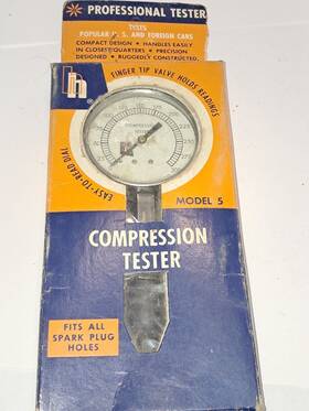 30580551764 Hanson Model No.5 Compression Tester In Original Box And Paperwork T 30580551764 Hanson Model No.5 Compression Tester In Original Box And Paperwork T