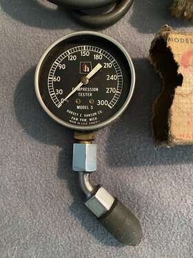 Harvey Hanson Model-5 Vintage Model 5 Compression Tester Paw Michigan