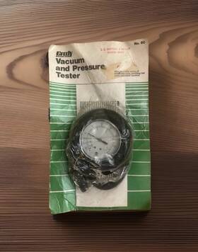 14-5139 J.c. Whitney Vintage Grody No. 60 Vacuum Pressure Gauge