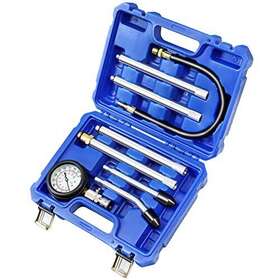 Jifetor 690770904518 Cylinder Compression Tester 8pcs Small Engine Pressure Gauge Diagnostic Tool