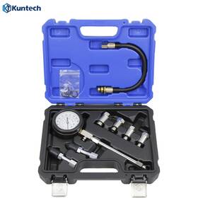 2-kt6146 Kuntech Cylinder Compression Tester Kit Gas Engine Gauge Tool For Auto Car Motorcycle