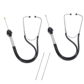 Lamoutor 711731030081 2pcs Automotive Mechanic Stethoscope Engine Tool Black
