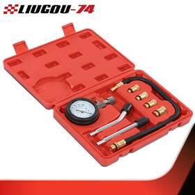 Lg-04crp0007abk Liugou74 For M10 12 14 18 Cylinder Compression Tester Gas Petrol Engine Gauge Tool Kit Us