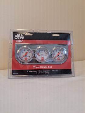 Mrgt2w Mac Tools Performance Triple Gauge Set 2 Inch Oil Psi Water Temp Voltmeter New Nrfb