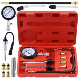 M714 Mardatt 10pcs Compression Tester Adapter Kit With Spark Plug And 32 Blades Feele