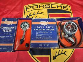 8072 Mazda 8989 Vintage Allstate Compression And Vacuum Gauges