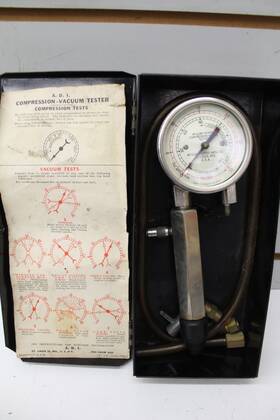 Ad-6548 Mcquay-norris A. D. I. Vintage Compression-vacuum Tester Kit With Case Free Ship