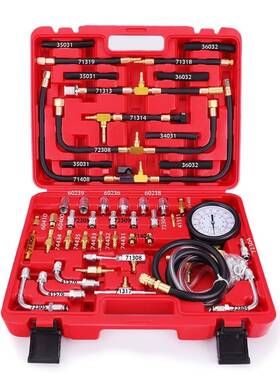 Mca7407 More Car Auto Parts Pro Fuel Injection Pressure Tester Kit Gauge 0-140 Psi Dual Dial