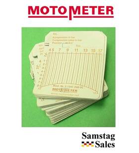 512.412.4800 Motometer Germany Part Number 4800 Pack Of 100 Charts Gasoline 3.5-17.5 Bar
