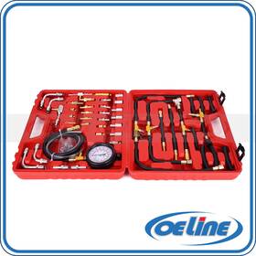 46537 Oeline Autoparts Pro Fuel Injection Pressure Tester Kit Gauge 0-140 Psi Dual Dial
