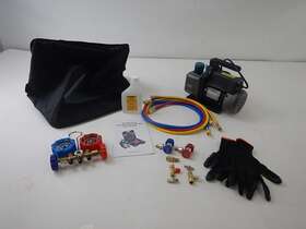 Orion Motor Tech A00alb 3.5 Cfm Ac Vacuum Pump And Gauge Set