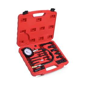 Gjx-1001-16-r Plobeda 16pcs Diesel Engine Compression Tester Kit Gauge Cylinder Pressure Tes