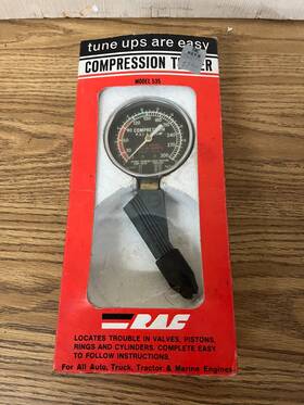 R.a.c. 187777892680 Vintage Rac Compression Tester Gauge 300 Psi Made In Usa