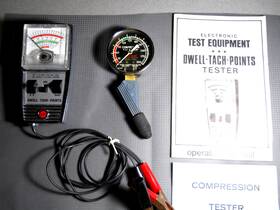 25304 Rac Dwell Tach Points Meter And Engine Compression Gauge