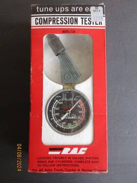 53552200 Rac Vintage Compression Tester Model 535 In Original Box
