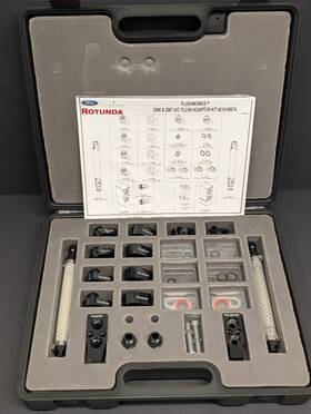 219-00074 Rotunda Ford Flushworks 2006 2007 Flush Vacuum Test Kit Adapter Set 219-0074