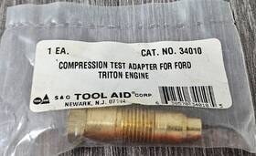 34010 S&g Tool Aid Compression Test Adapter For Ford Triton Engine