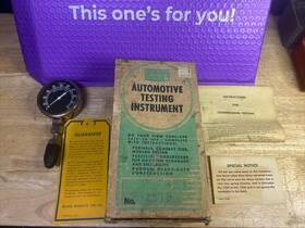 26162-1 Sears Vintage Roebuck Co. Allstate Compression Tester #26162-1 In Box Untested
