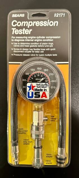 D9m2171 Sears Vintage Compression Tester 92171 New